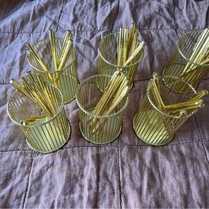 gold wire pen holders